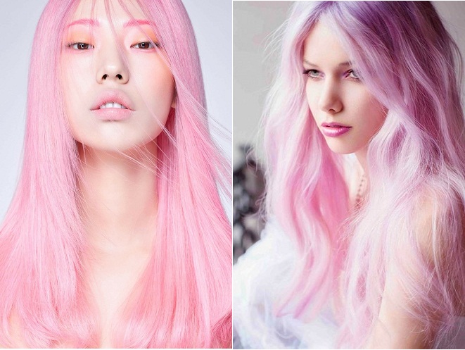 Một lựa chọn khác cho tóc màu hồng dâu từ tóc nâu
